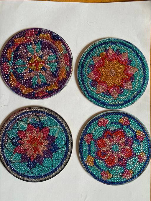 Buy & Sell Paddock Wood Tunbridge Wells - Photos for Mandala glitter art hand finished coaster set