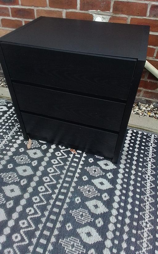 Buy & Sell Swinley Wigan - Photos for BLACK CHEST OF DRAWERS