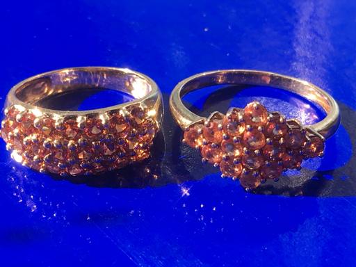 Buy & Sell Yeovil Somerset - Photos for Ladies 9ct gold orange sapphires 375 142ct
