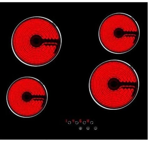 Buy & Sell Lea Preston - Photos for 4 Zone Electric Hob Satin Glass Finish