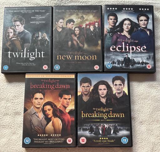 Buy & Sell Donnington Telford and Wrekin - Photos for Twilight Saga: 5 x DVDs