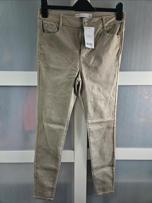 Buy & Sell Runcorn Halton - Photos for Size 14 NEXT skinny high rise gold jeans