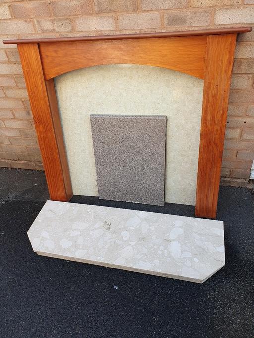 Buy & Sell Gornal Wood Dudley - Photos for Lovely , Wooden Fire Surround , 47 x 40 inch