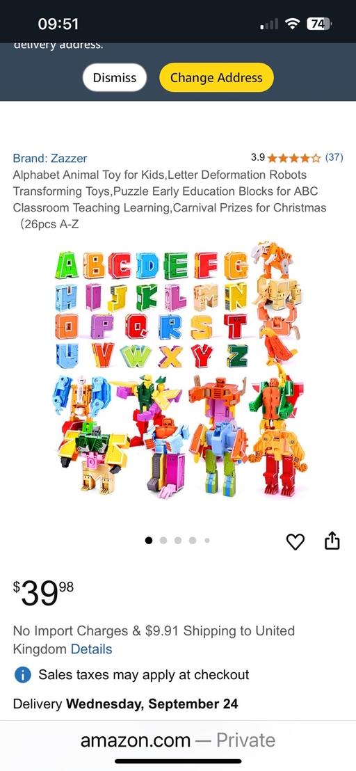 Buy & Sell Wednesfield Wolverhampton - Photos for New alphabet transformer letter full set