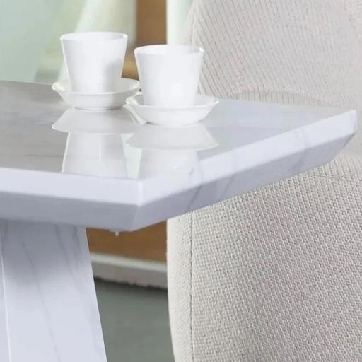 Buy & Sell Heron Quays East London - Photos for Milan White Marble Coffee Table