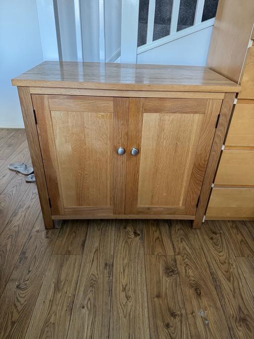 Buy & Sell Tipton Sandwell - Photos for Solid oak Cupboard for computer / desk