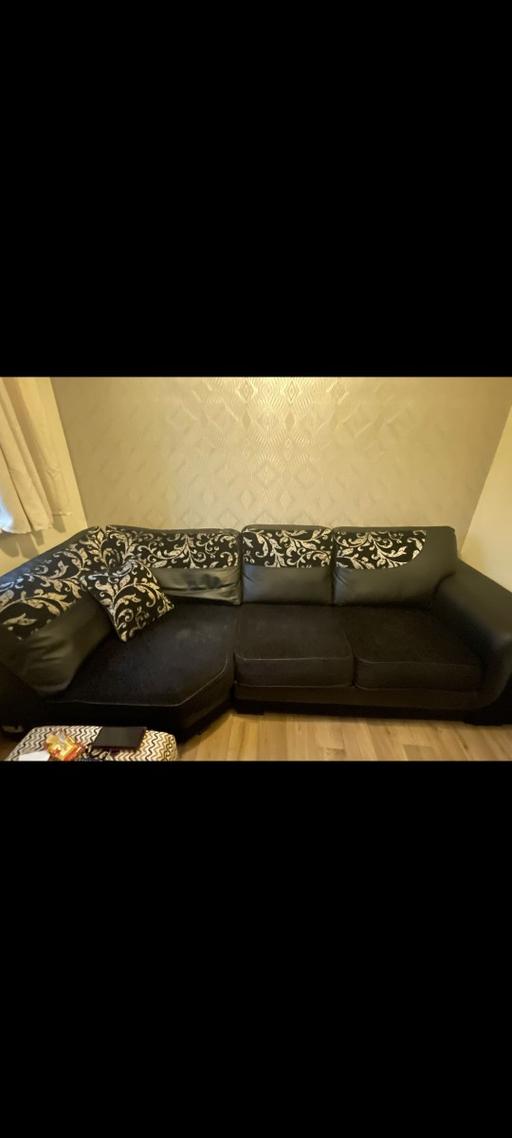 Buy & Sell Wolverhampton West Midlands - Photos for Black harmony corner sofa