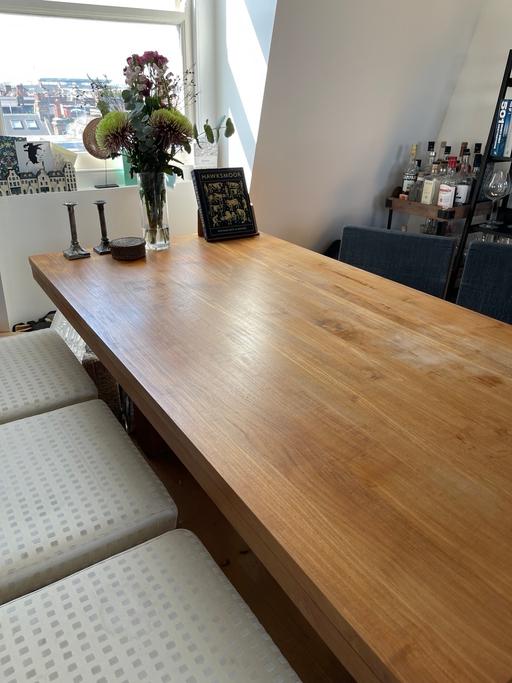 Buy & Sell Earlsfield South West London - Photos for Bespoke Teak Six Seater Dining Table
