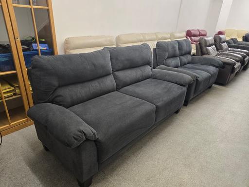 Buy & Sell Quarry Bank Dudley - Photos for scs grey suede 3x2 sofas