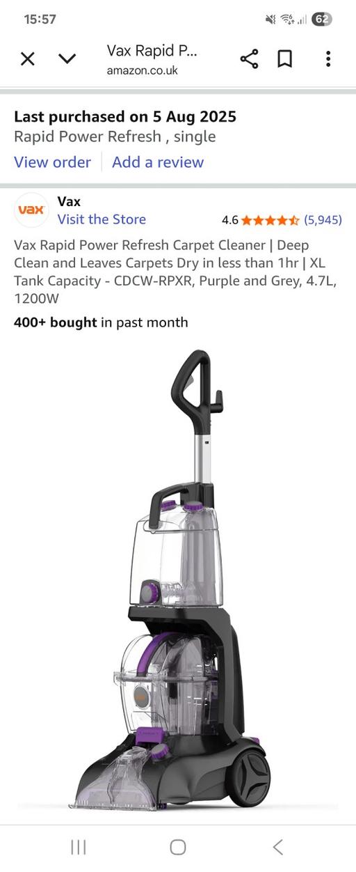 Buy & Sell Finstall Bromsgrove - Photos for new carpet wash