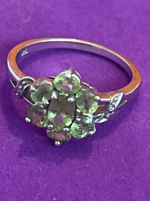 Buy & Sell Rottingdean Brighton - Photos for Beautiful TJC Silvet Peridot Ring 925