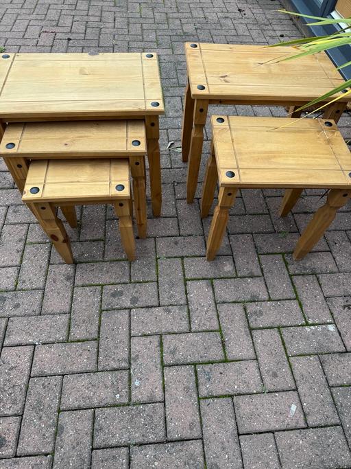 Buy & Sell Hoobrook Wyre Forest - Photos for Mexican pine nest of tables