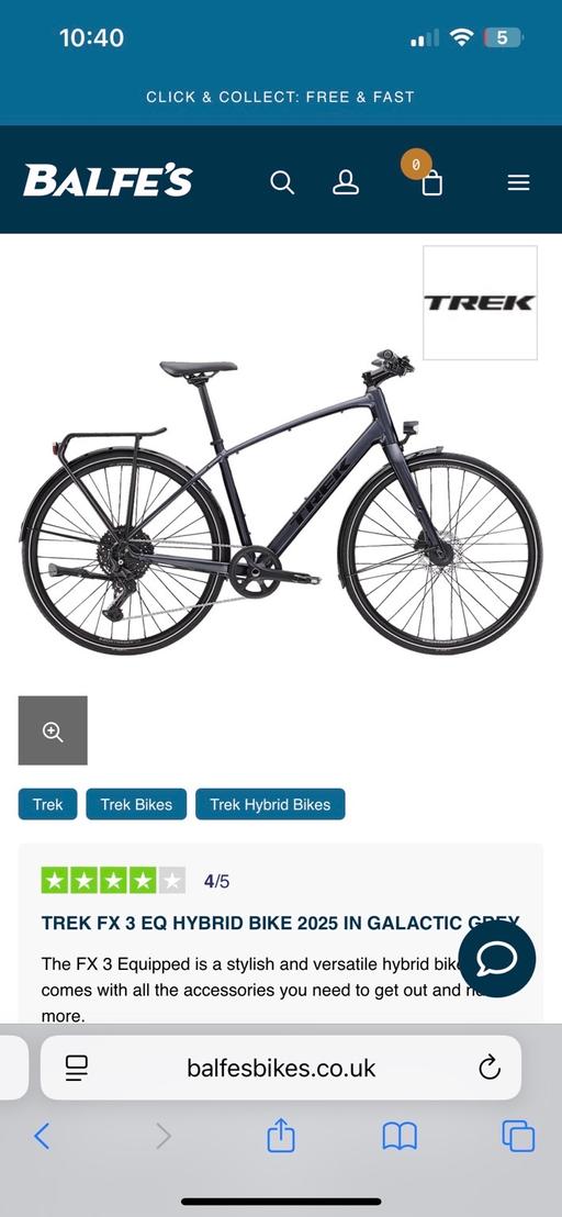 Buy & Sell Saint Helens Merseyside - Photos for Trex fx 3 hybrid 2025 bike