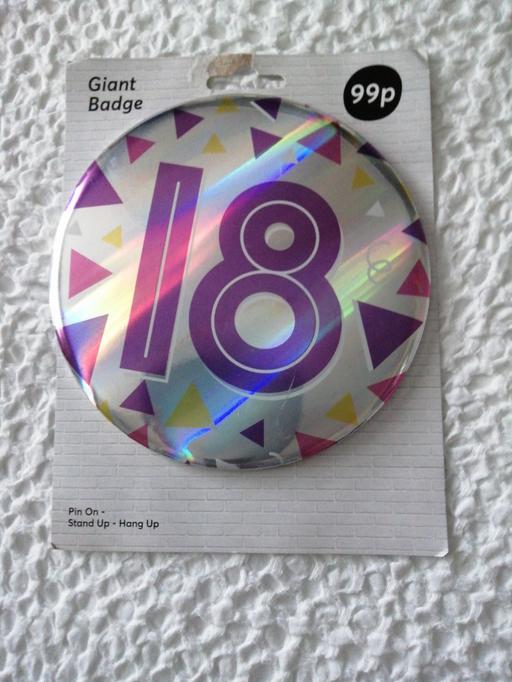 Buy & Sell Wednesfield Wolverhampton - Photos for 18th birthday badge