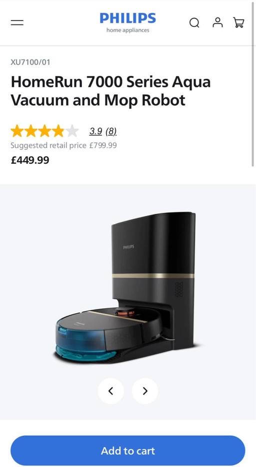 Buy & Sell North Prospect Plymouth - Photos for HomeRun 7000 Series Aqua Vacuum and Mop Robot