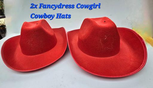 Buy & Sell Heath Hayes Cannock Chase - Photos for Red Western Cowboy Cowgirl Hat Fancydress Cos