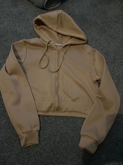 Buy & Sell Conisbrough Doncaster - Photos for Super soft brown crop hooded jacket size XS