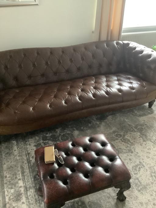 Buy & Sell Bushbury Wolverhampton - Photos for Leather chesterfield sofa and chair