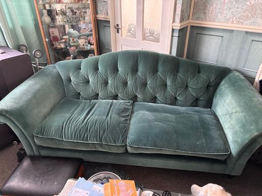 Buy & Sell Staincross Barnsley - Photos for Teal 2-3 sofa FREE