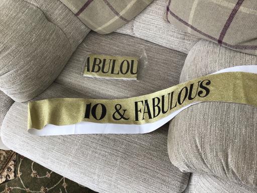 Buy & Sell Essington Wolverhampton - Photos for Birthday sash 10 and fabulous BN
