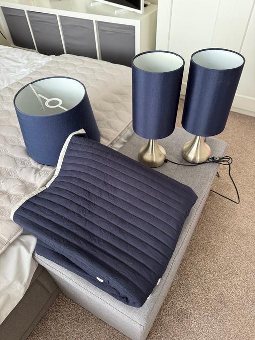 Buy & Sell Pensnett Dudley - Photos for Navy Lamps , Light Shade & Throw (FREE)