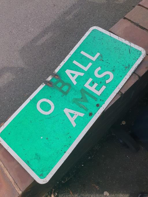 Buy & Sell Pensnett Dudley - Photos for No Ball Games Metal Sign , Needs Painting .