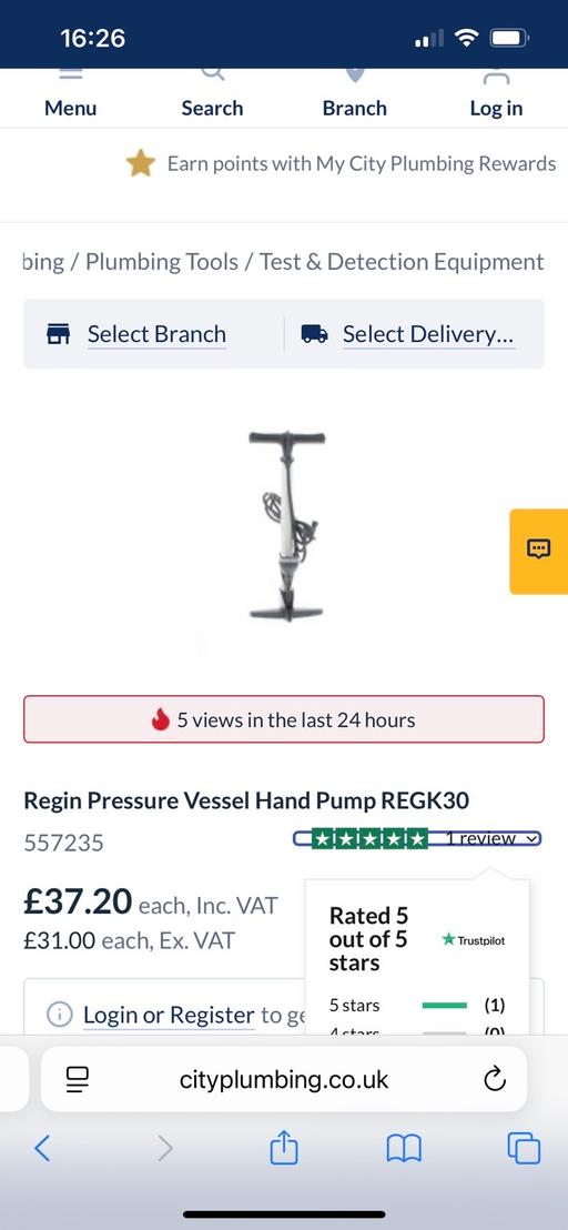 Buy & Sell Dudley Town Centre Dudley - Photos for Regin K30 foot-pump