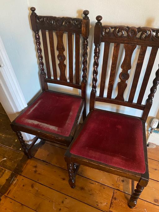 Buy & Sell Kettering North Northamptonshire - Photos for Two Barley Twist Chairs