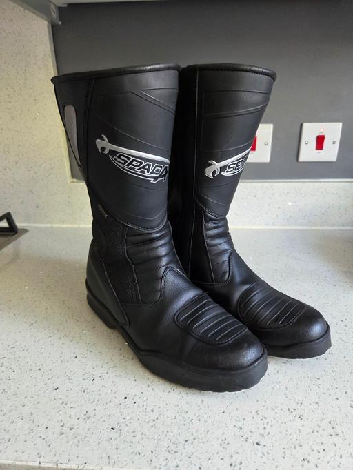 Buy & Sell Welling Bexley - Photos for SPADA Motorcycle Boots Black Waterproof 8/9