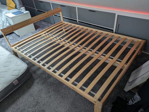 Buy & Sell Withington Manchester - Photos for ikea solid wood double bed with mattress