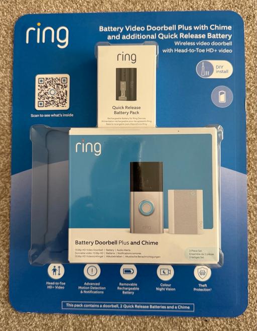 Buy & Sell Ramsgreave Ribble Valley - Photos for Ring Video Doorbell with Chime& Extra Battery