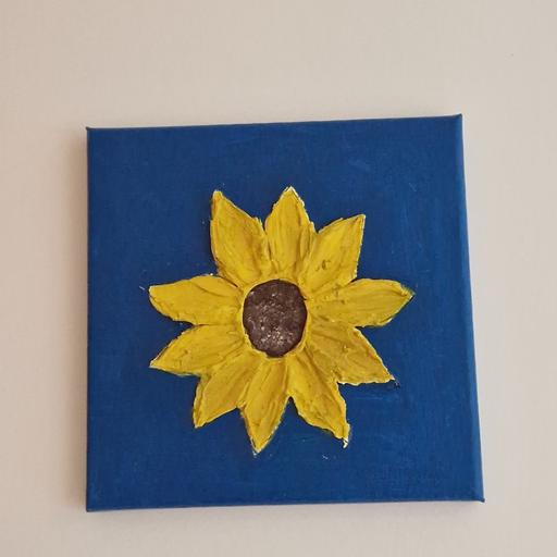 Buy & Sell Three Bridges Crawley - Photos for Sunflower 🌻 textured art Canvas 20x20