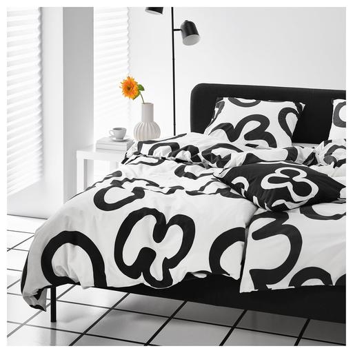 Buy & Sell Mickleover Derby - Photos for Ikea Double Duvet Cover & 2 Pillowcases B&W
