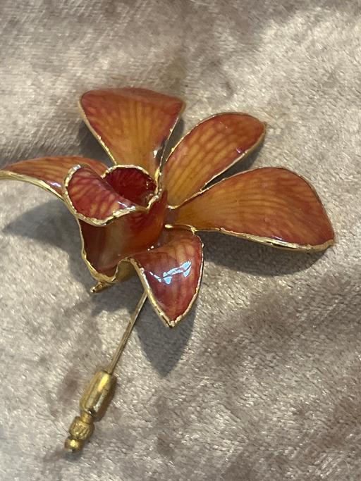 Buy & Sell Ovingdean Brighton - Photos for Lovely vintage orchid pin brooch