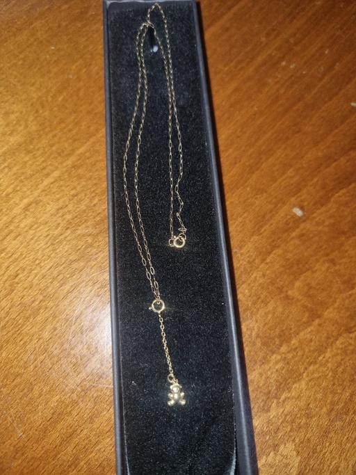 Buy & Sell Bournville Birmingham - Photos for 9ct Necklace with Teddy Bear Pendant