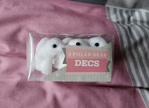 Buy & Sell Crumpsall Manchester - Photos for new Xmas 3pk Polar Bear Decs