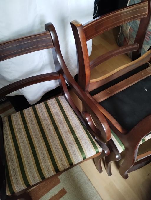 Buy & Sell St Helier South West London - Photos for Dining Chairs 6, 2 with arms £25