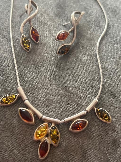 Buy & Sell Ovingdean Brighton - Photos for Beautiful Silver Amber Jewellery Set 925