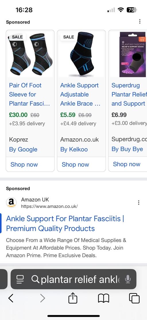 Buy & Sell Wednesfield Wolverhampton - Photos for New medium plantar ankle support