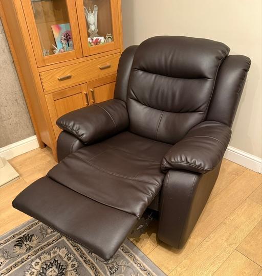 Buy & Sell Darlaston Walsall - Photos for John Lewis Manual Leather Recliner Brown