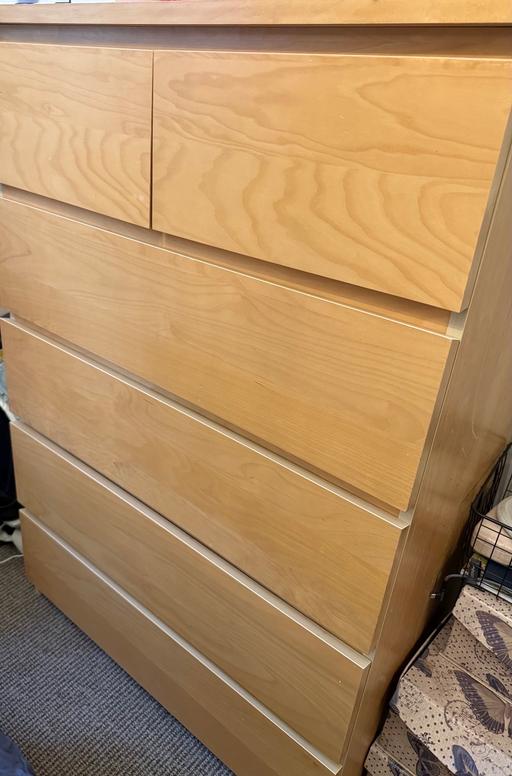 Buy & Sell Darlaston Walsall - Photos for IKEA Malm Chest of Drawers light oak