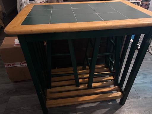 Buy & Sell Yardley Wood Birmingham - Photos for Green tiled Breakfast bar/work table