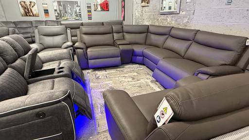 Buy & Sell Little Lever Bolton - Photos for Leather power recliner corner sofa armchair