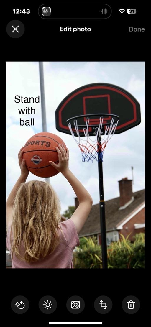 Buy & Sell Leek Staffordshire Moorlands - Photos for Basketball Hoop And Ball