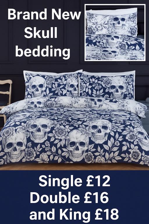 Buy & Sell Chase Terrace Lichfield - Photos for Skull duvet sets - king