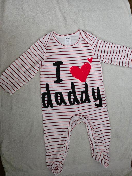 Buy & Sell Blackpool Town Centre Blackpool - Photos for I ♡ Daddy sleepsuit age 6-9 mths NEW