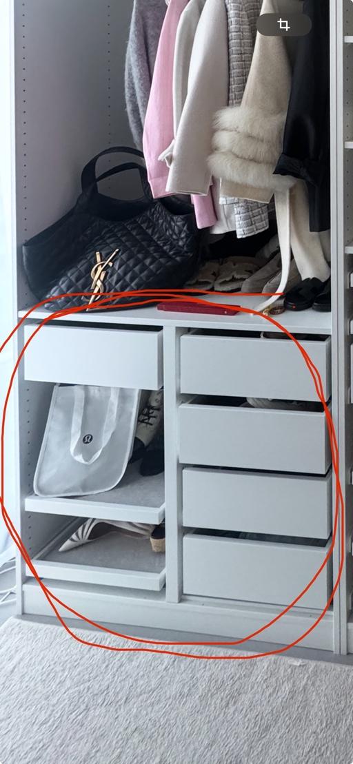Buy & Sell Poplar East London - Photos for IKEA Komplement Divider white + 5 DRAWERS + 2