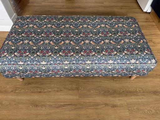 Buy & Sell Little Lever Bolton - Photos for William Morris Strawberry ThiefBlue Footstool
