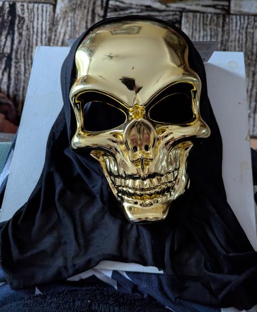 Buy & Sell Georgetown Blaenau Gwent - Photos for 🎃 Halloween creepy town gold Skelton mask wi