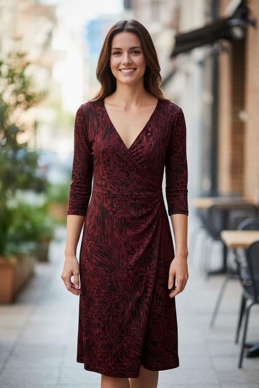 Buy & Sell Sark Guernsey - Photos for Burgandy red and black dress